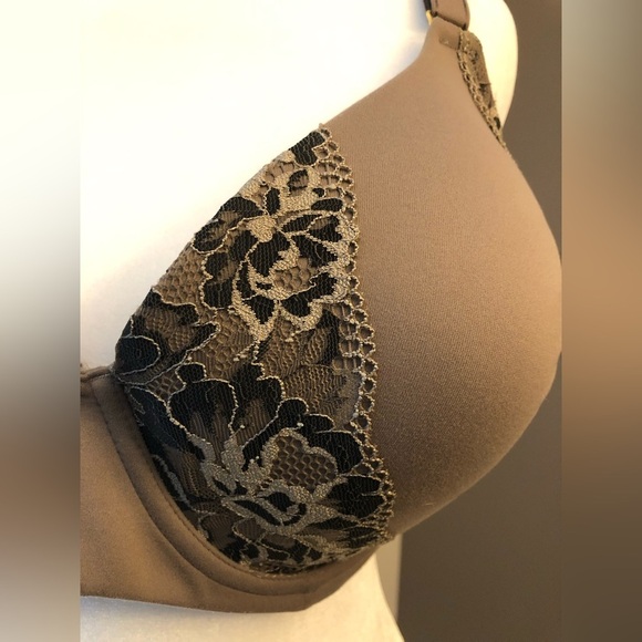Soma 40DD Lace Trim Brown Bra - Picture 3 of 5